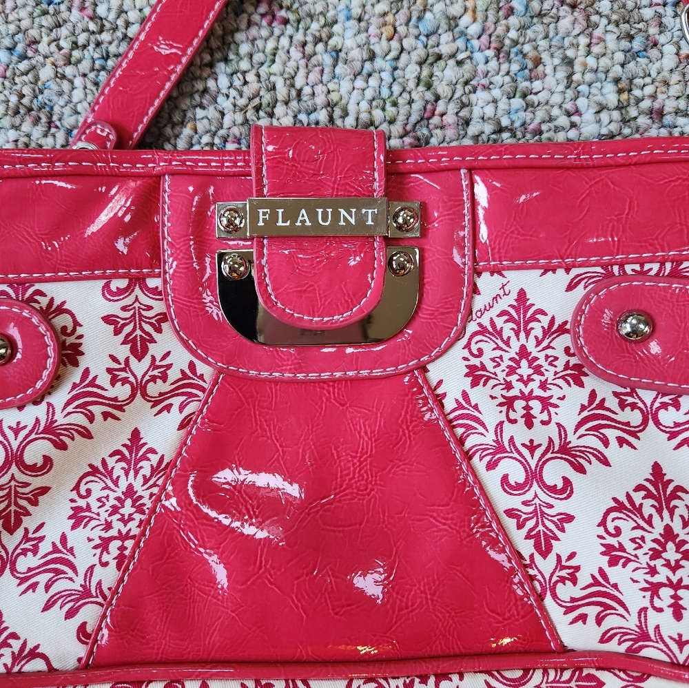 FLAUNT By Faith Nicole Pink Fuchsia PURSE Bag - Picture 14 of 14